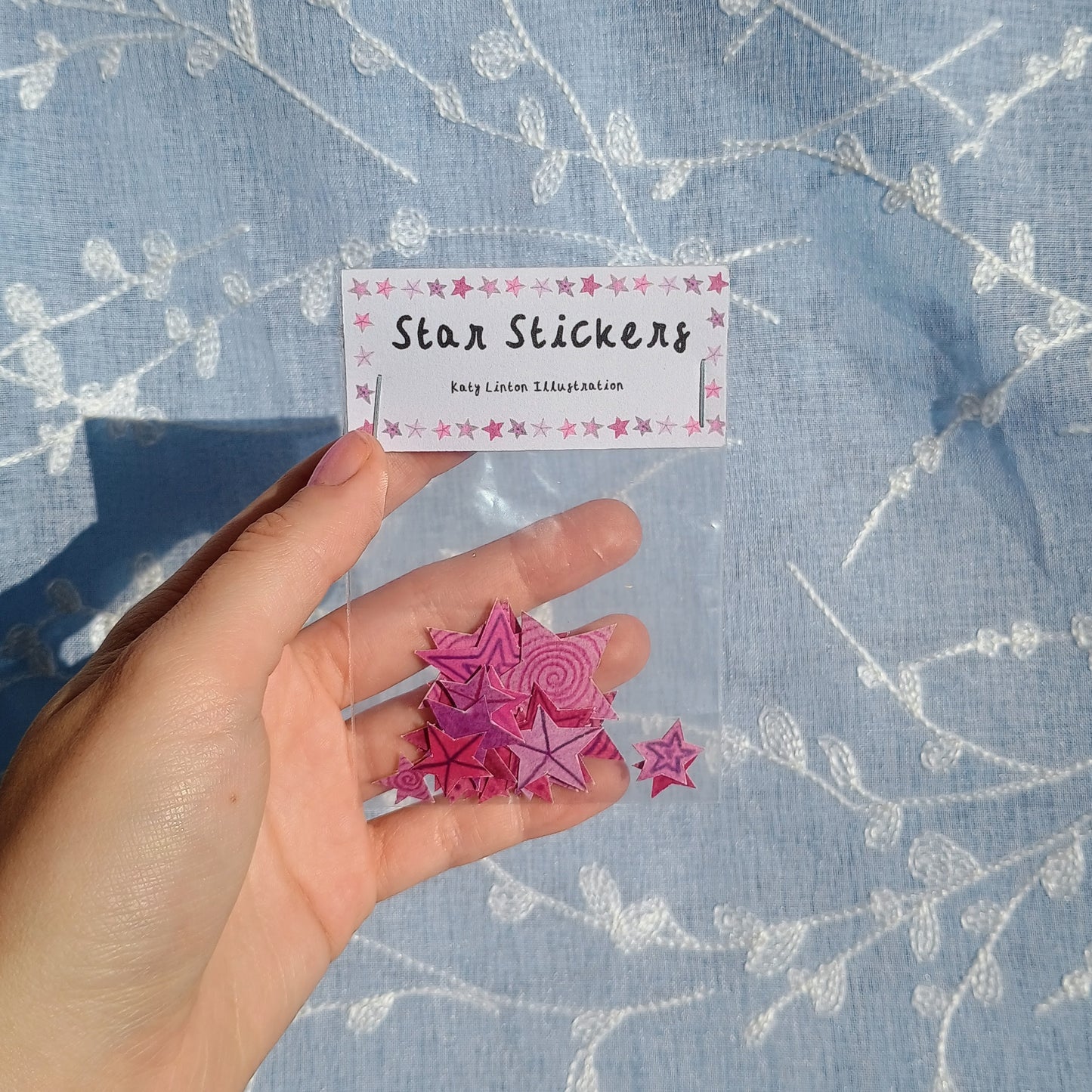 Pink Star Stickers