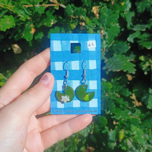 Lilypad Earrings