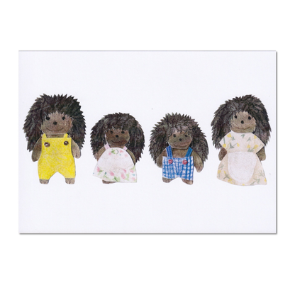 Hedgehog Family A5 Print