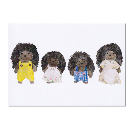 Hedgehog Family A5 Print