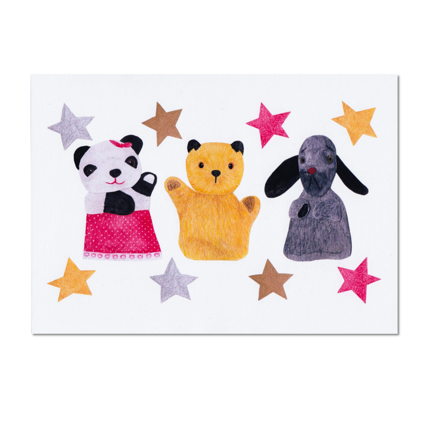 Sooty, Sweep and Soo A5 Print