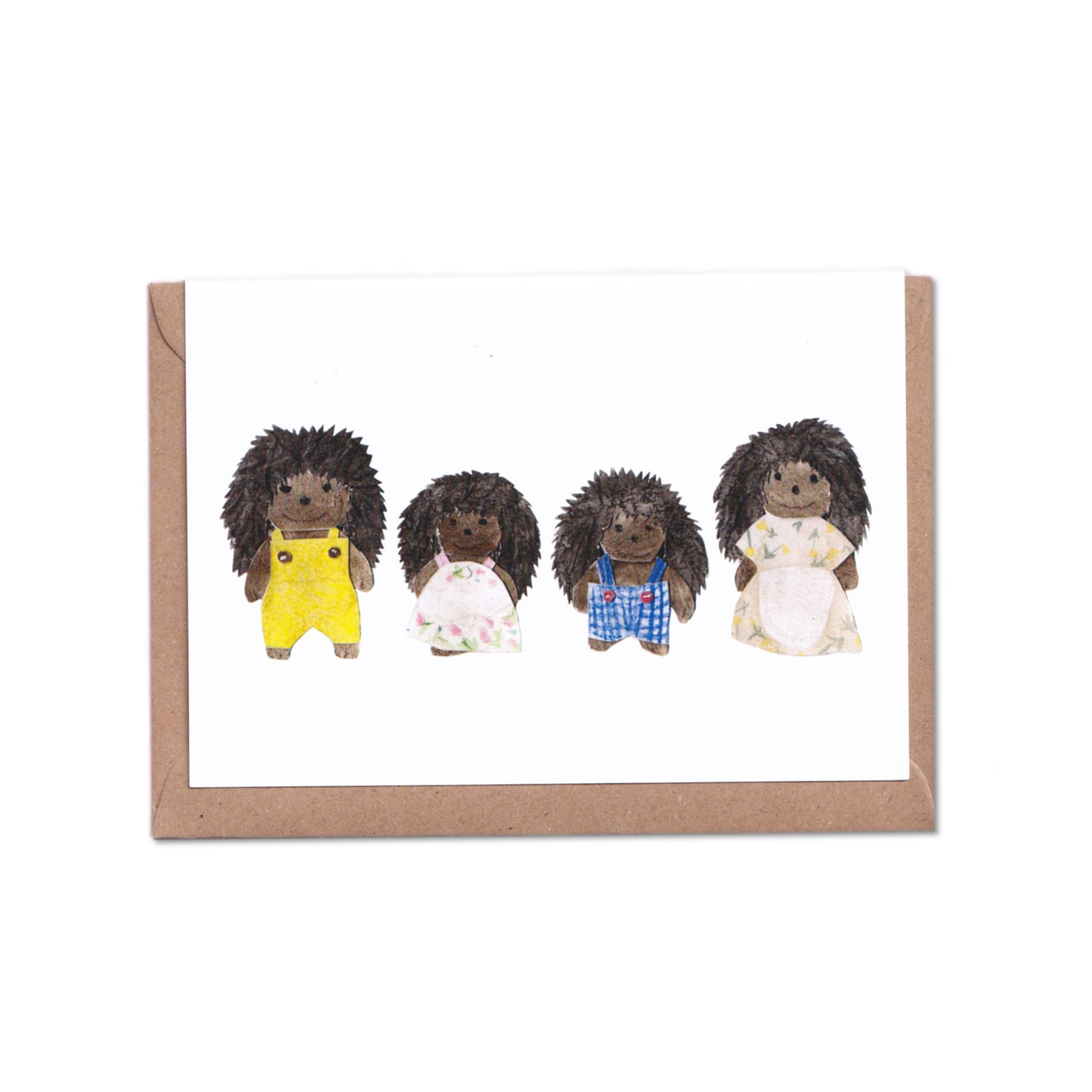 Hedgehog Family A6 Card