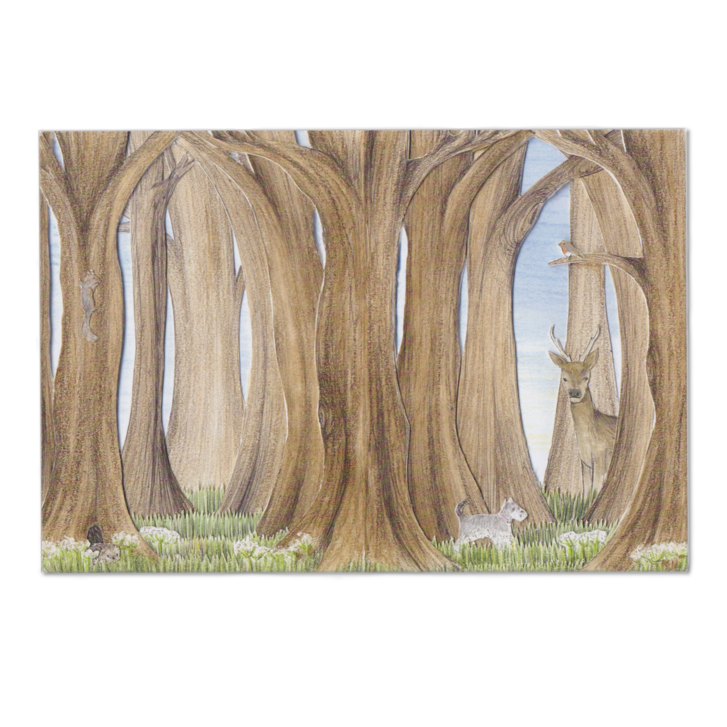 Forest Altered Book A5 Print