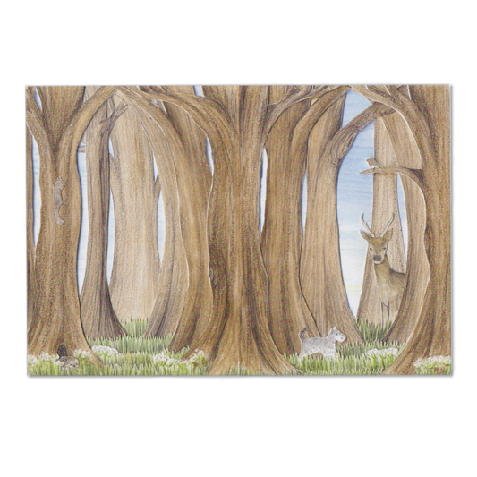 Forest Altered Book A5 Print
