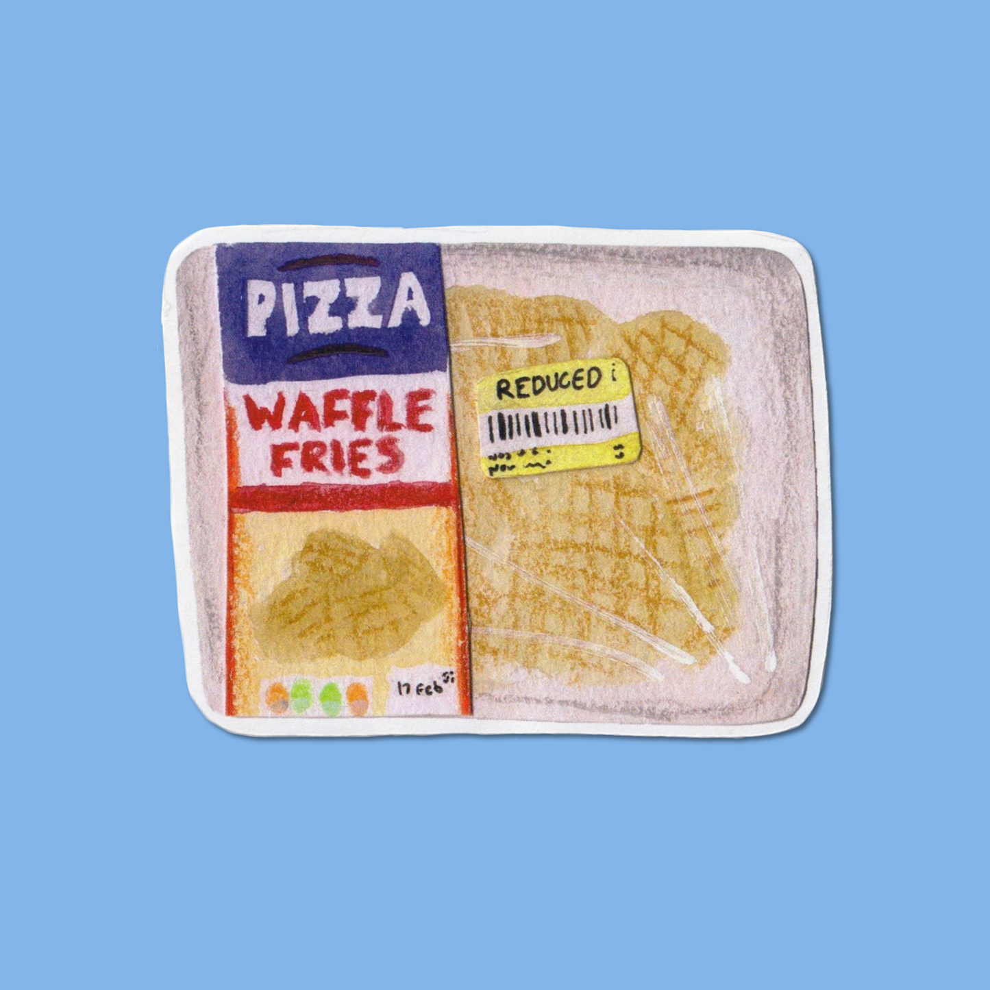 Waffle Fries Sticker