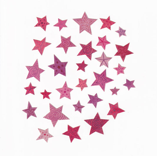 Pink Star Stickers