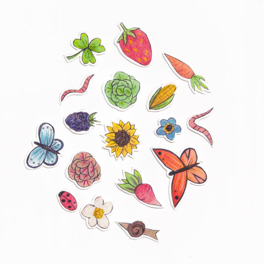 Nature, Fruit and Veg Sticker Mix
