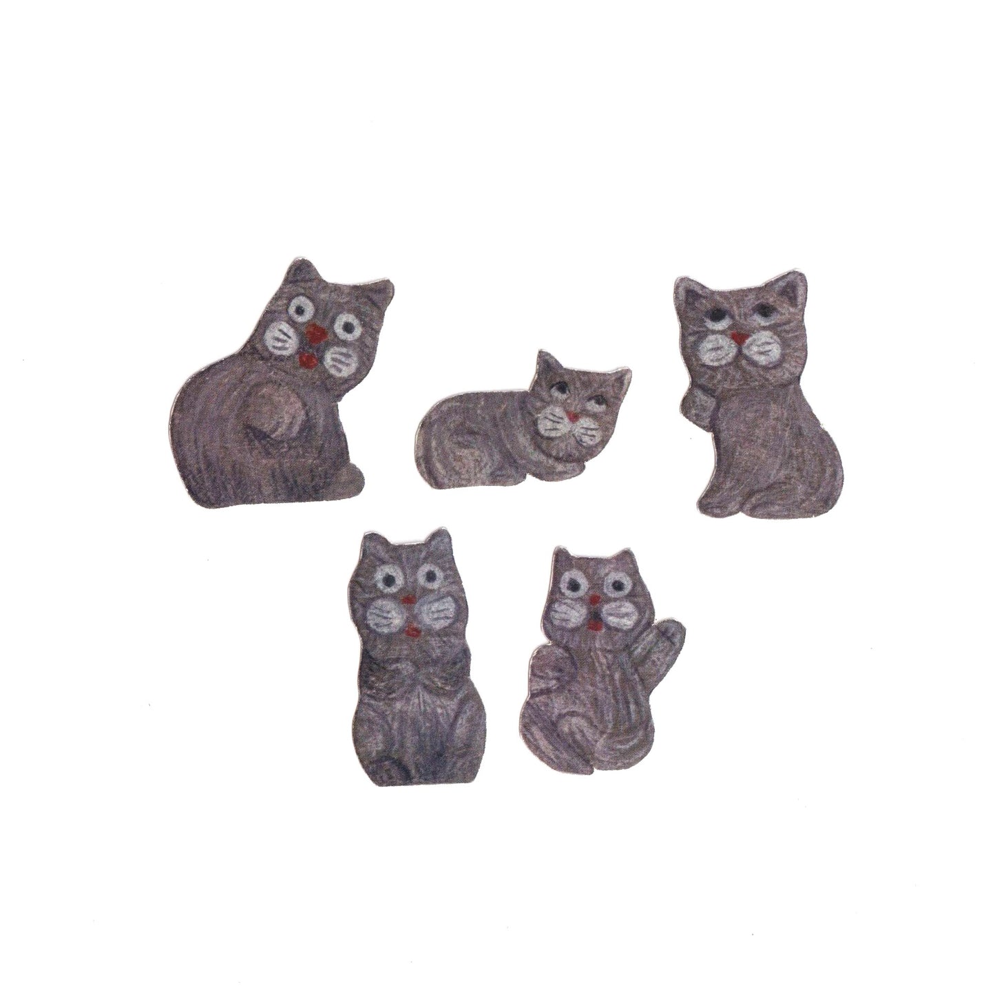 Vintage Cats Sticker Pack